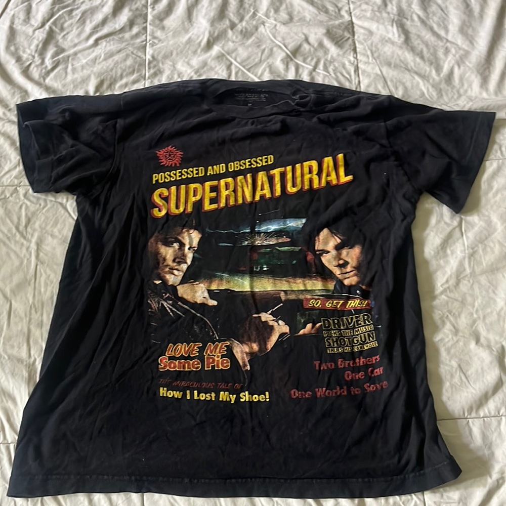 Hot Topic X Supernatural Black T-Shirt